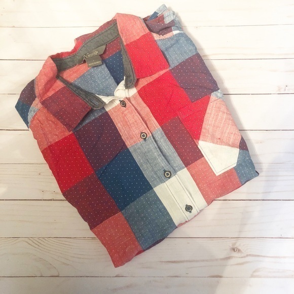 Natural Reflections Longsleeve Plaid Top L - Picture 1 of 2